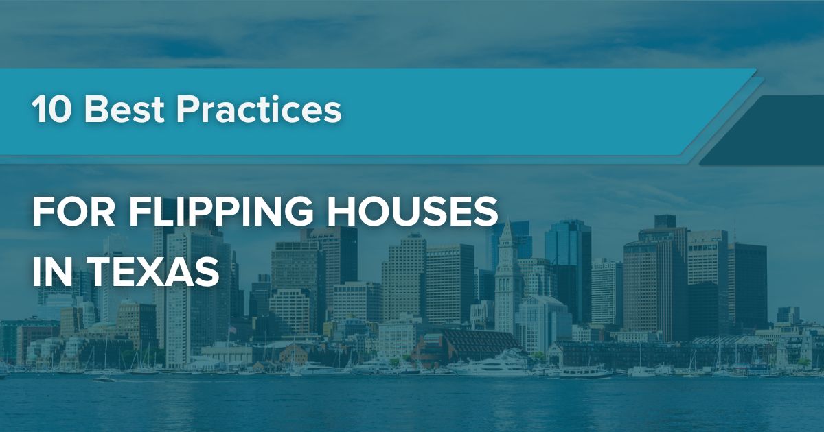 Flipping Houses in Texas with texas city in background